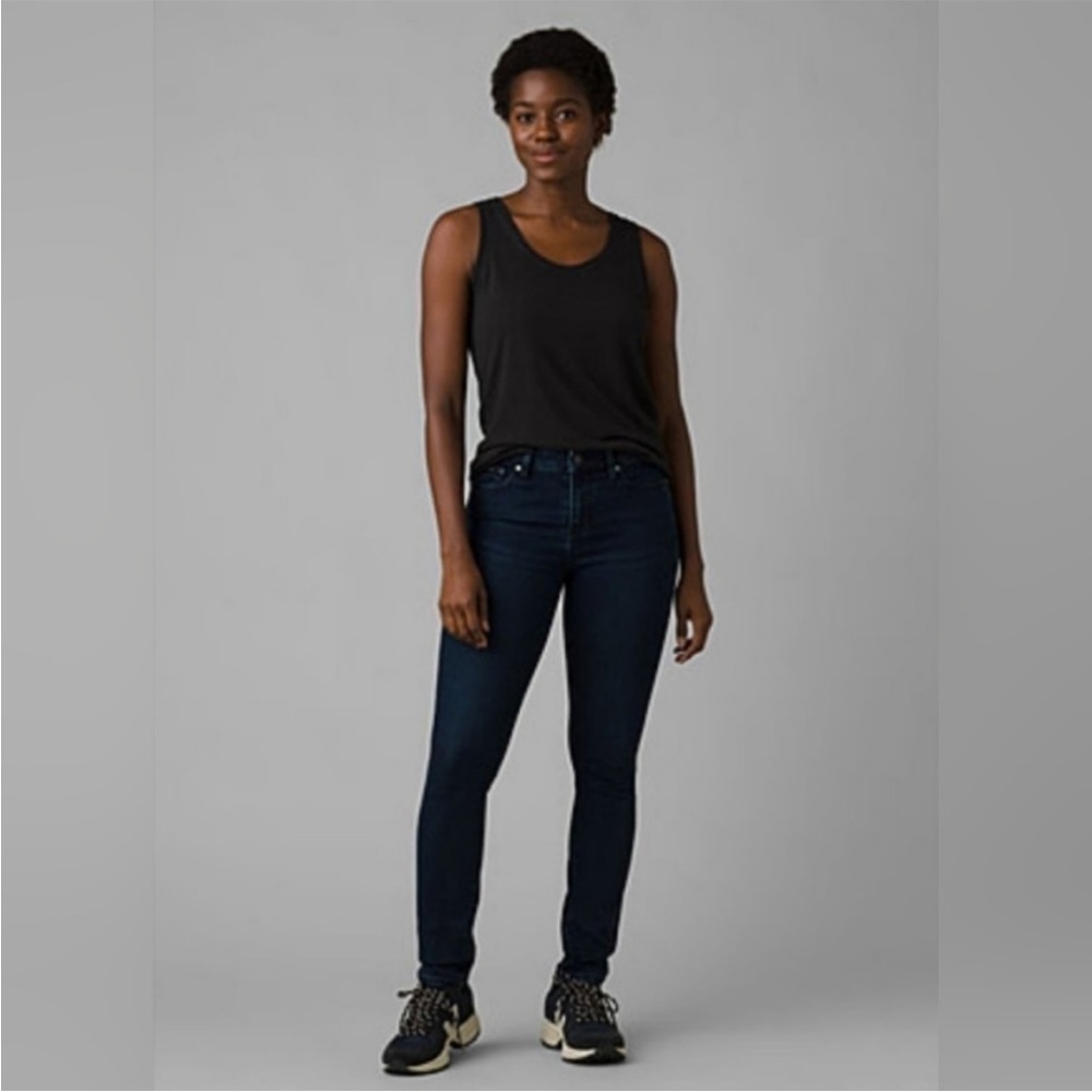 Prana Women's Sienna Jean in Deep Blue Organic Cotton NWT